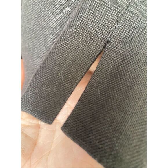 Talbots 100% Irish linen black fully lined pants/side and back pockets/size 10 - Picture 6 of 8